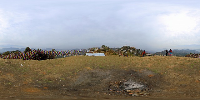 ネパールのナモーブッダの360度パノラマVR写真